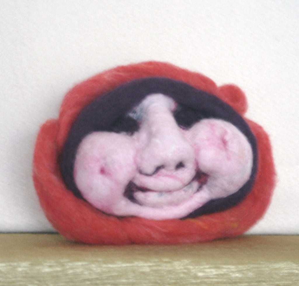 Needle Felted Wool Figurine, My Mystic Monk.