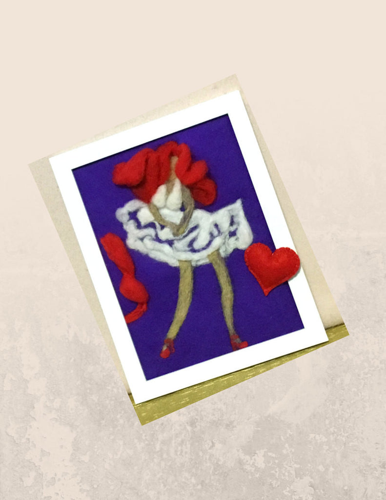 Framed 3 D  Wool Picture, Redheaded Munro!