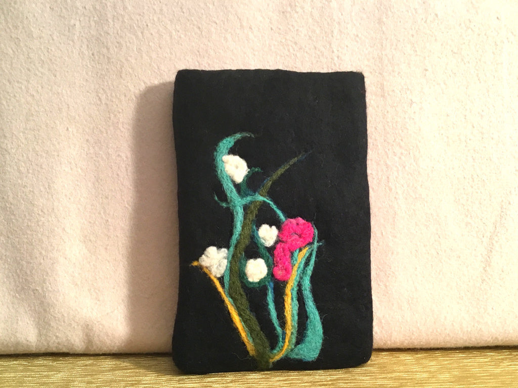 Floral Wool I Phone Case, Padded for Protection.