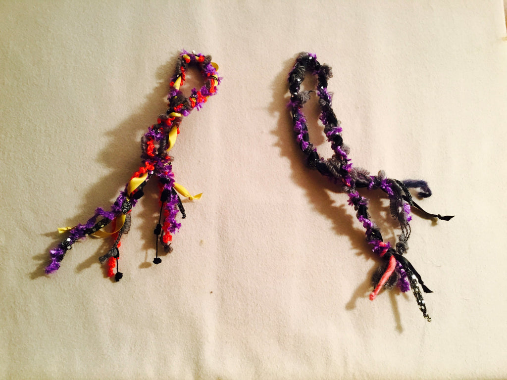 Wool and Ribbon Cat Toys, Plaited and Knotted Fun for your Pet.