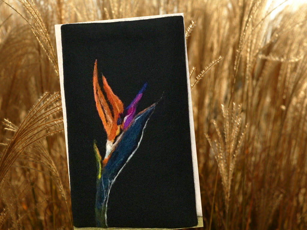 Black Wool I Phone Case,  Padded for your Handbag!