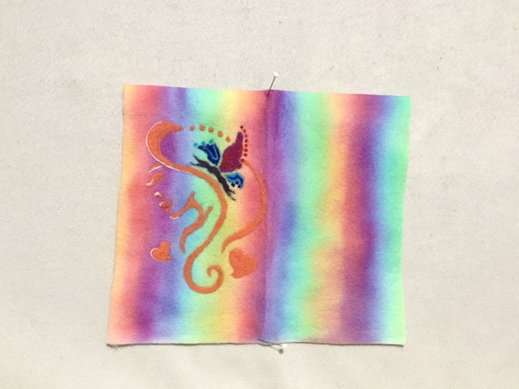 CUSTOM I Phone Case, Rainbow Wool, to your Measurements.