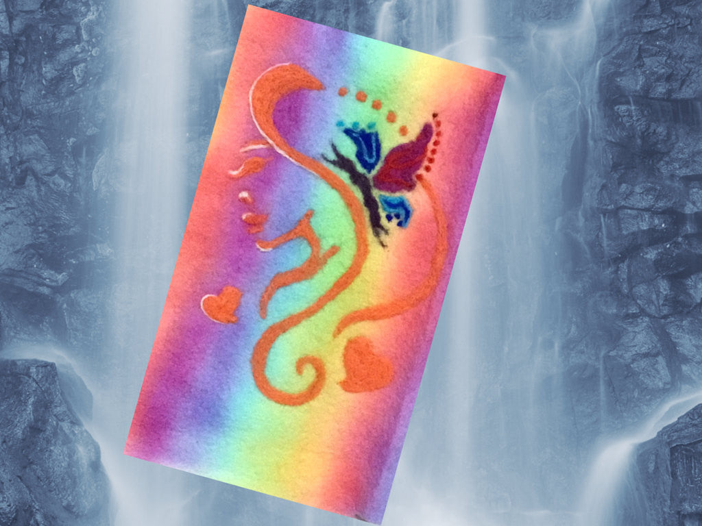 CUSTOM I Phone Case, Rainbow Wool, to your Measurements.