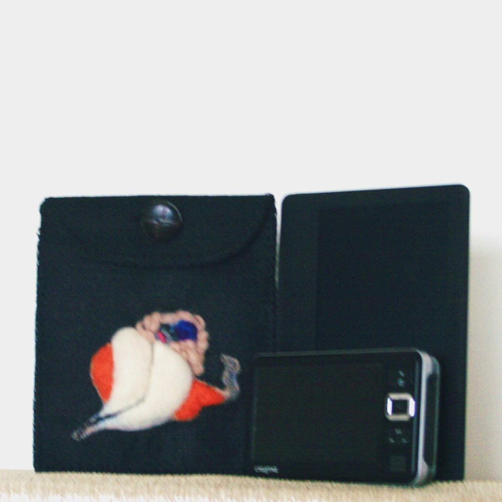 Wool Multi-Use Pouch,Passports or Electronic Holders.