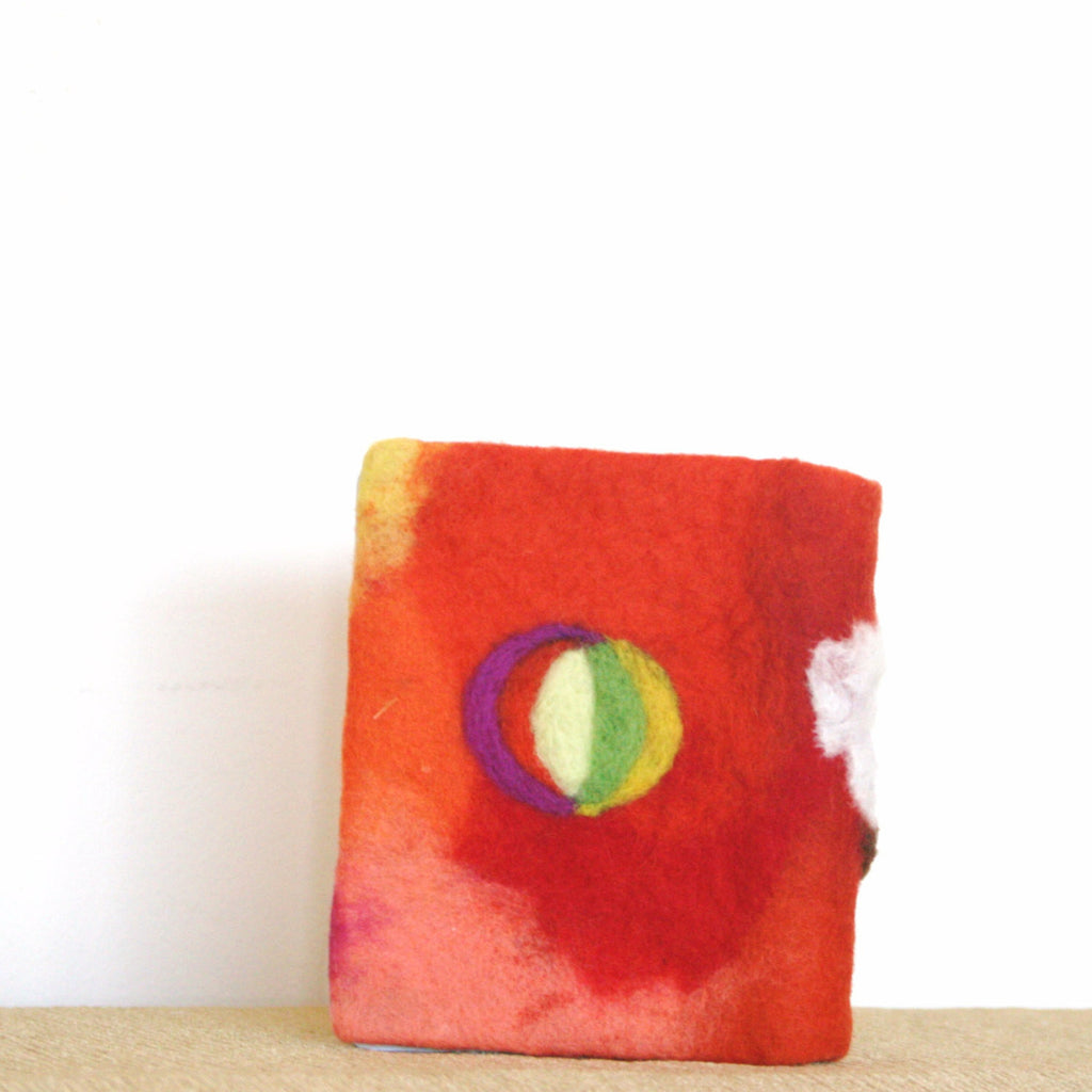 Red Hot Felt Journal, Thick Beach Diary.