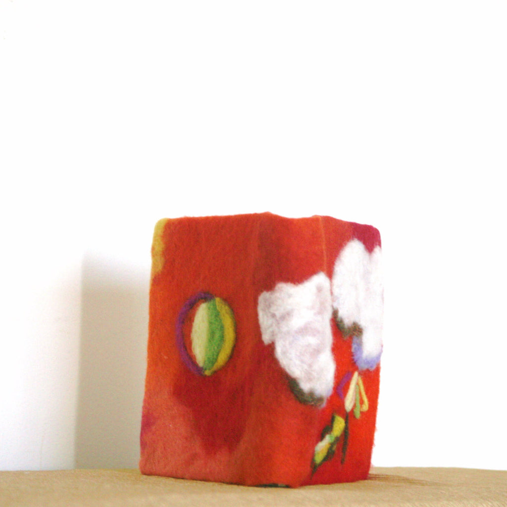 Red Hot Felt Journal, Thick Beach Diary.