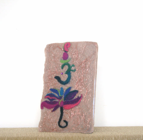 Lotus Covered  Notepad. *Fortune Spiral Pad*