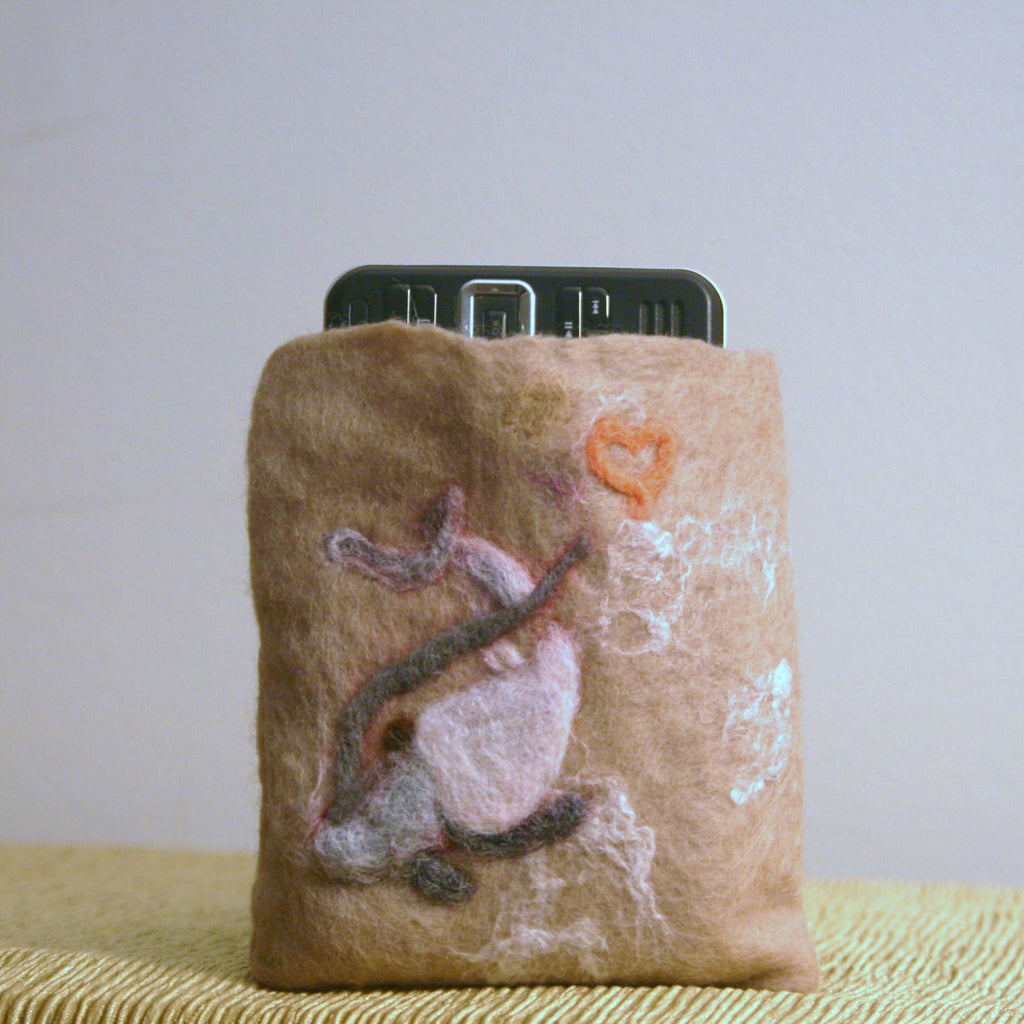 Tropical Wool Multi-Use Pouch, Camera, IPod, Phone.