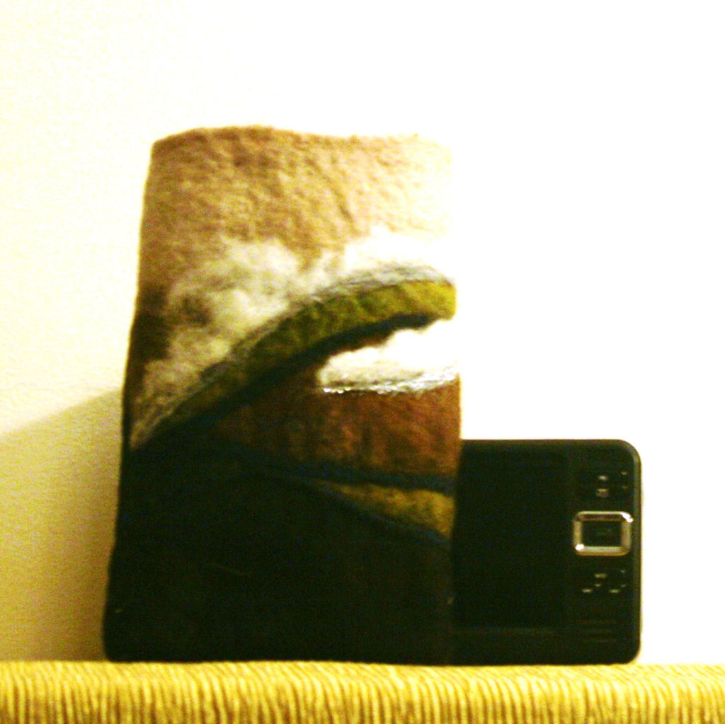 Pink Heart, Wool Multi-Use Sleeve, Electronic or Document Holder