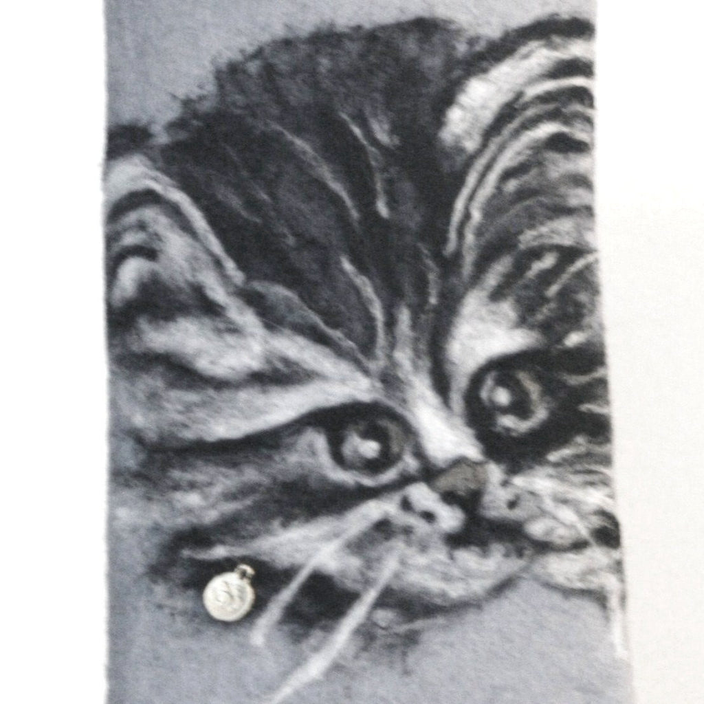 Felt Glasses Sleeve, Black Kitty Sunglasses Cover.