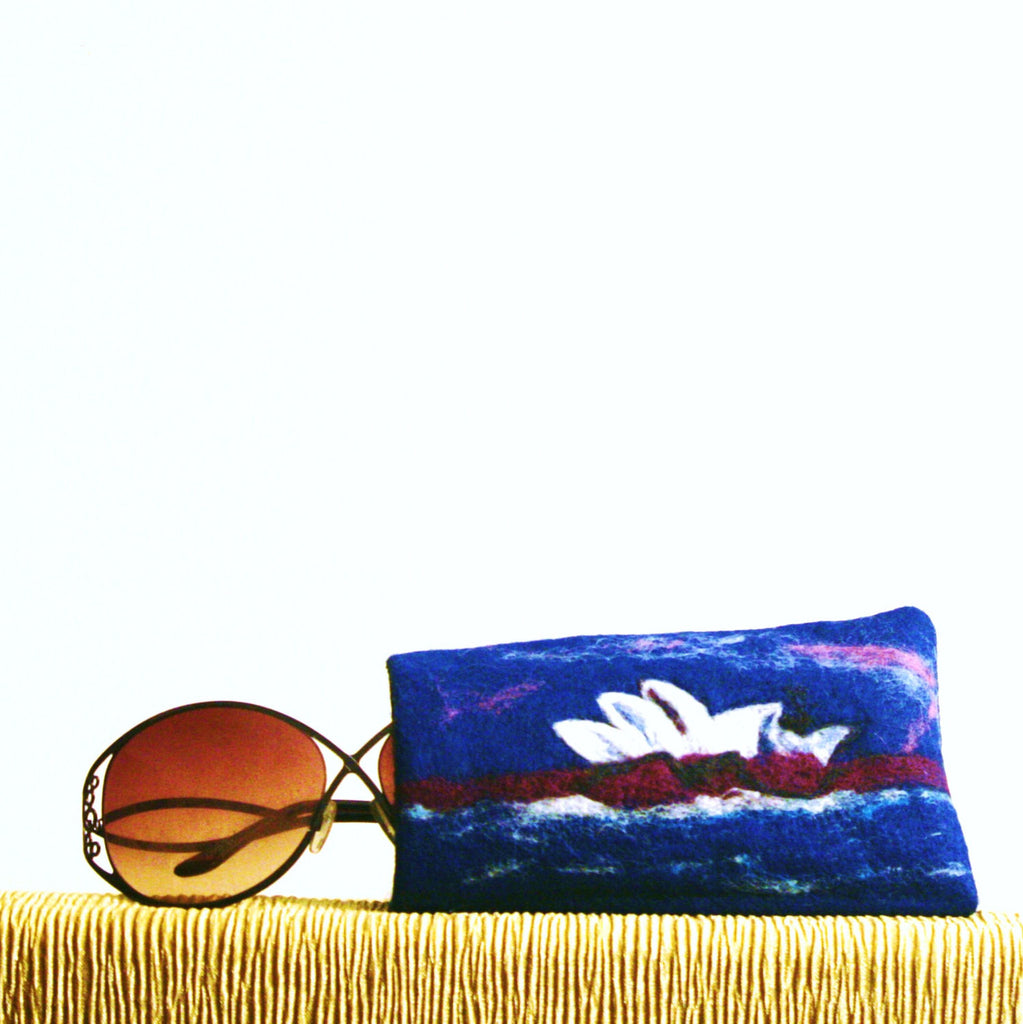 Opera House, Wool Glasses Sleeve, Sydney Sunglasses Case