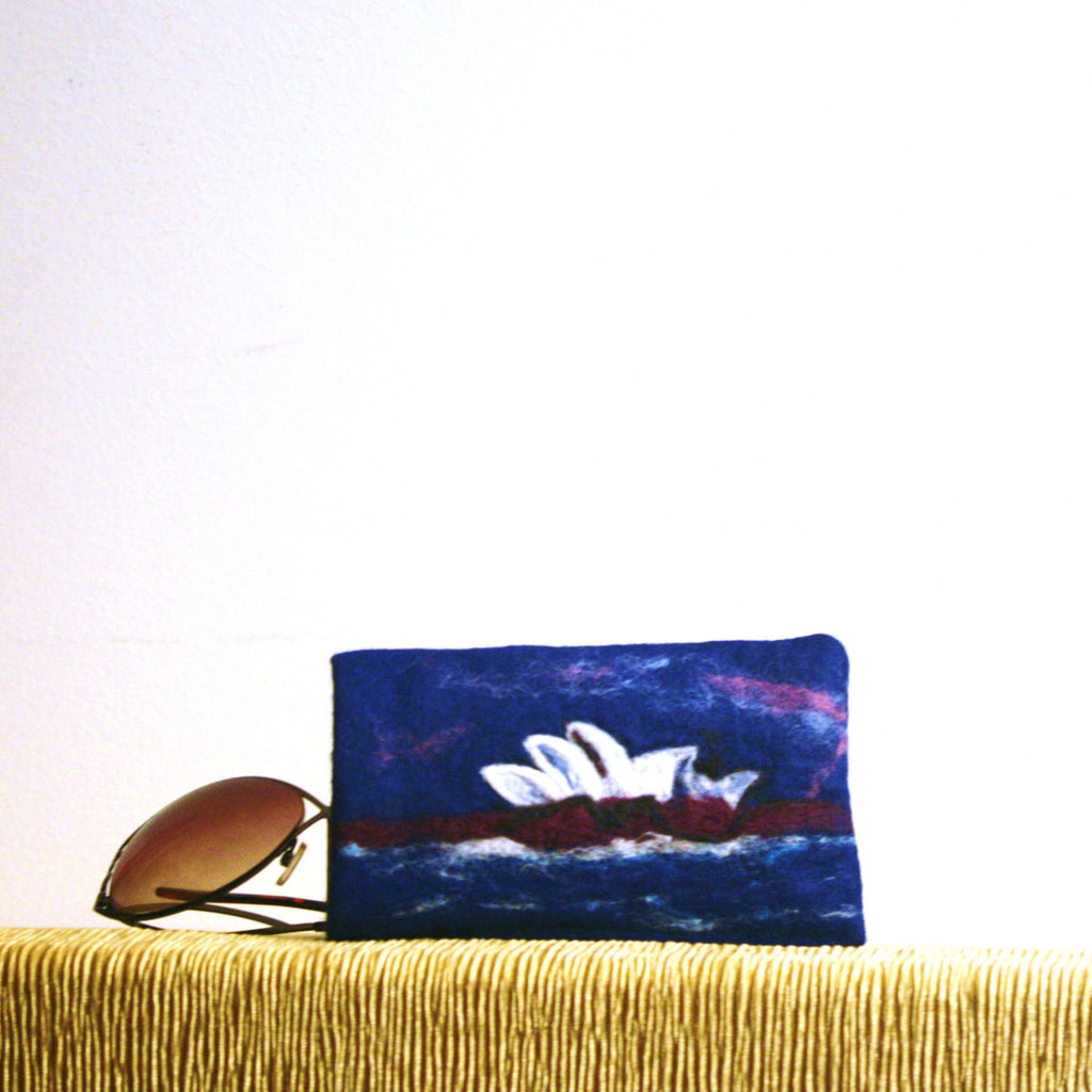 Opera House, Wool Glasses Sleeve, Sydney Sunglasses Case