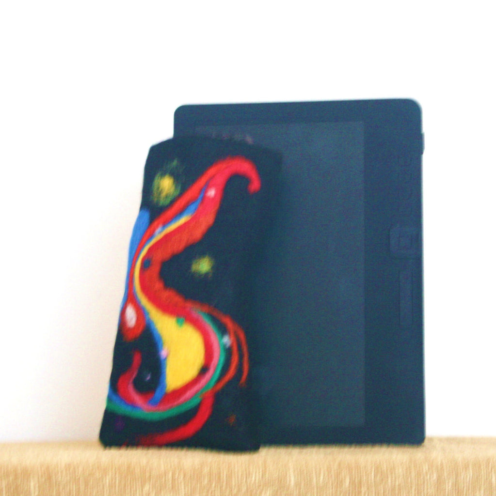 Colorful Felt Glasses Sleeve, Rainbow Sunglasses Case.