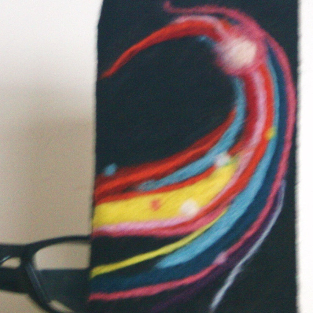 Colorful Wool Glasses Sleeve, Rainbow Sunglasses Case.
