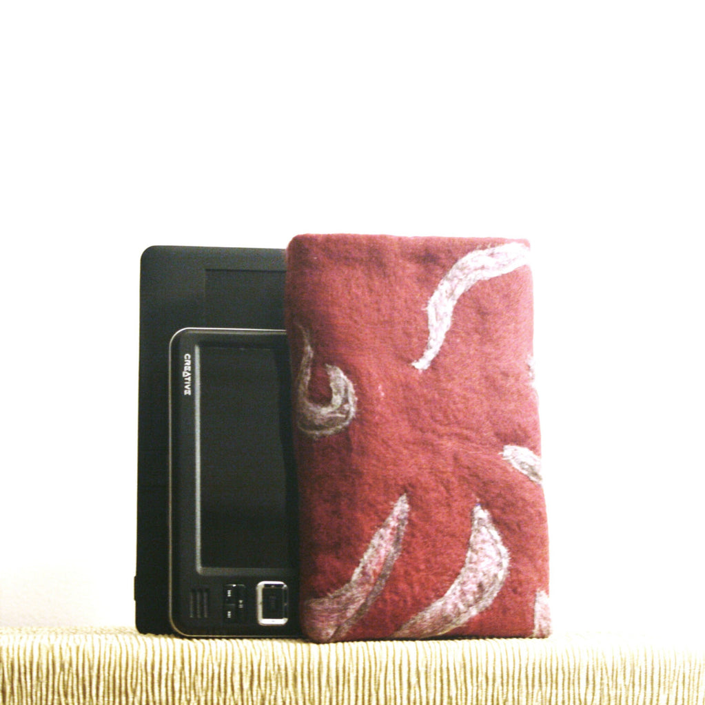 Burgundy, Multi-Use Pouch, Electronics or Documents.