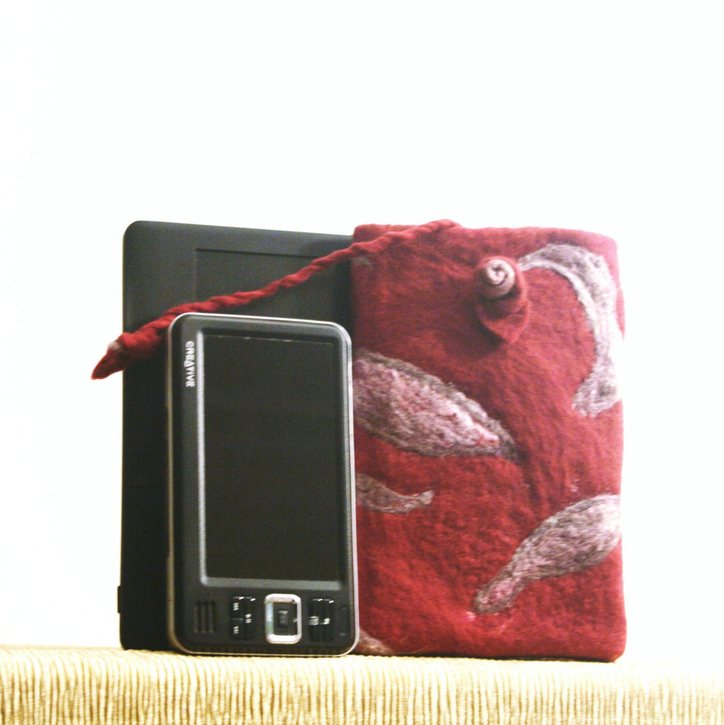 Burgundy, Multi-Use Pouch, Electronics or Documents.