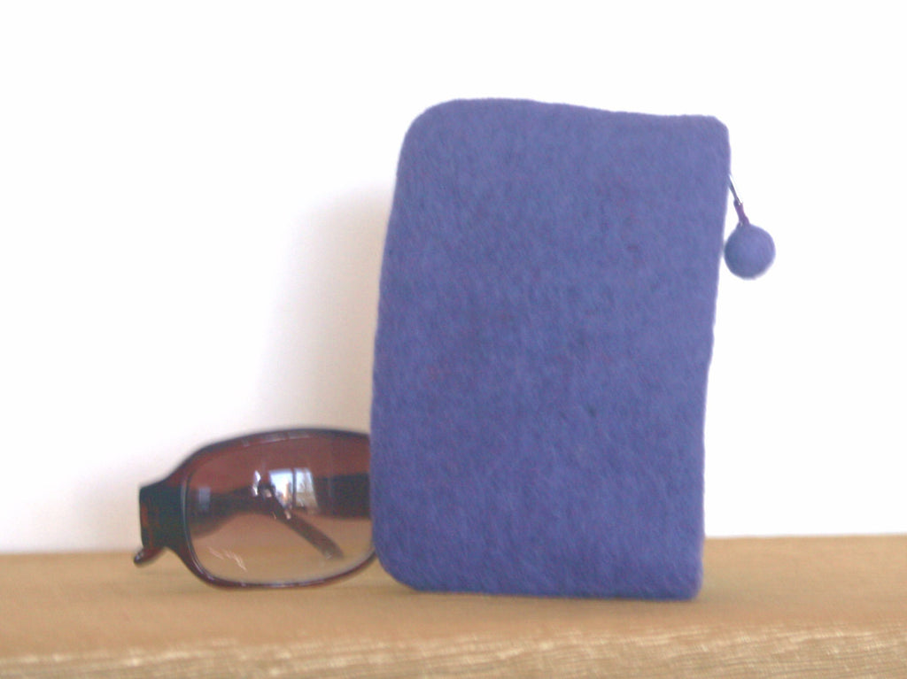 Felt Hearts Coin Purse, Wool Camera Case.