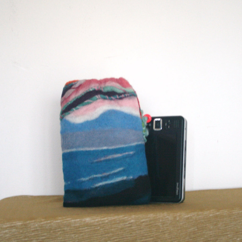 Blue, Wool Multi-Use Sleeve, Electronic or Documents.