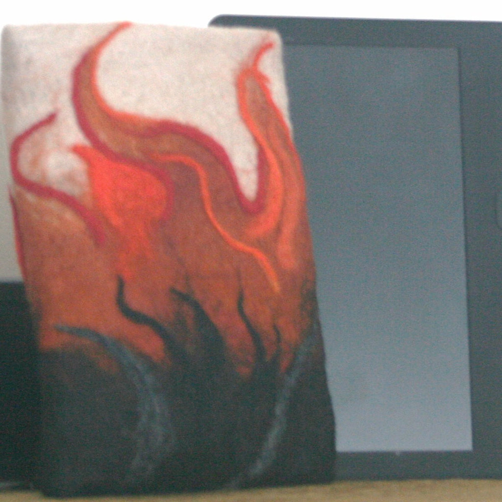 Campfire, Multi-Use Sleeve, Electronic or Document WoolSleeve