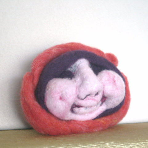 Needle Felted Wool Figurine, My Mystic Monk.