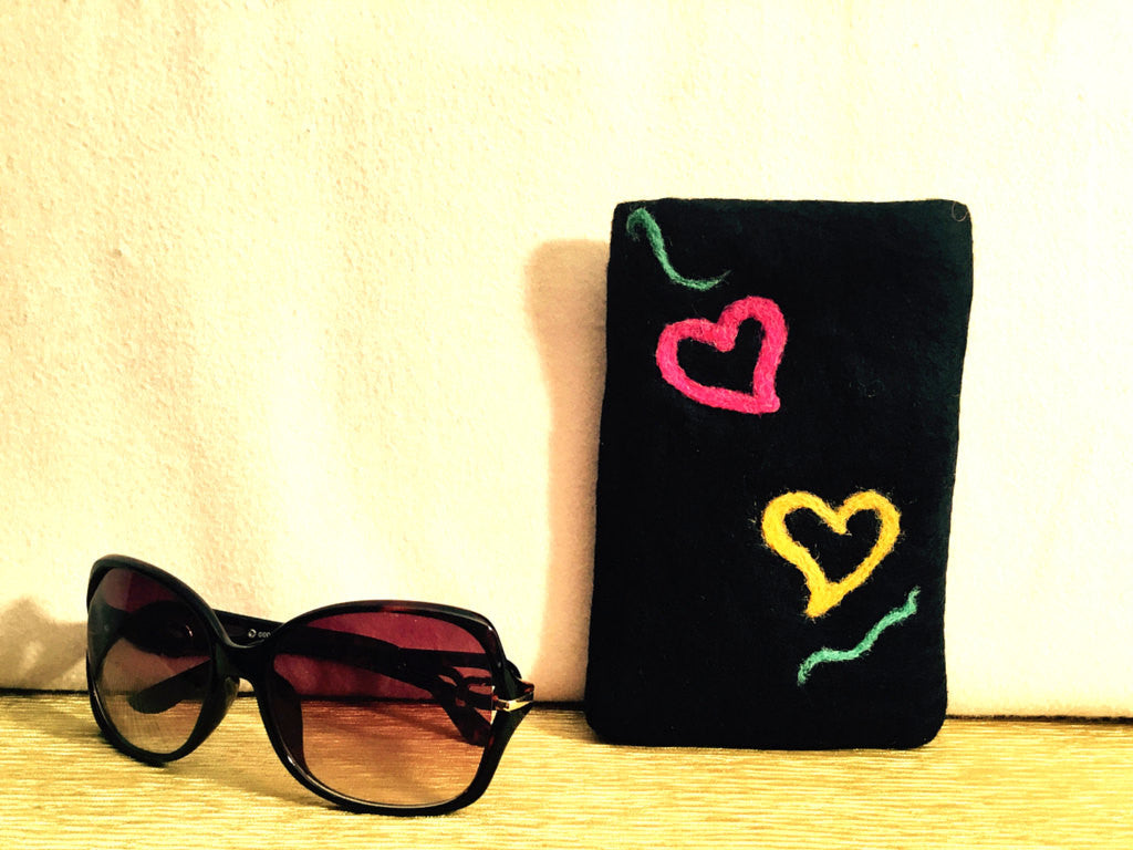 Floral Wool I Phone Case, Padded for Protection.