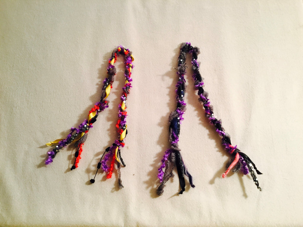 Wool and Ribbon Cat Toys, Plaited and Knotted Fun for your Pet.