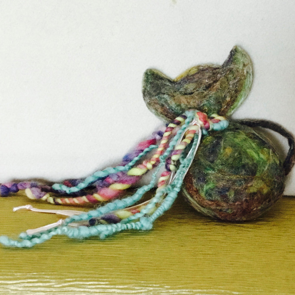 Wool Cat Toy , 12 Strands on Collar!