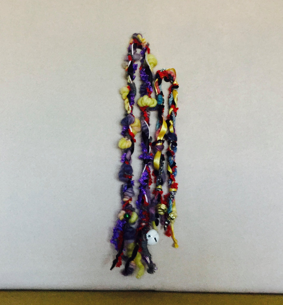 Wool and Ribbon Cat Toys.