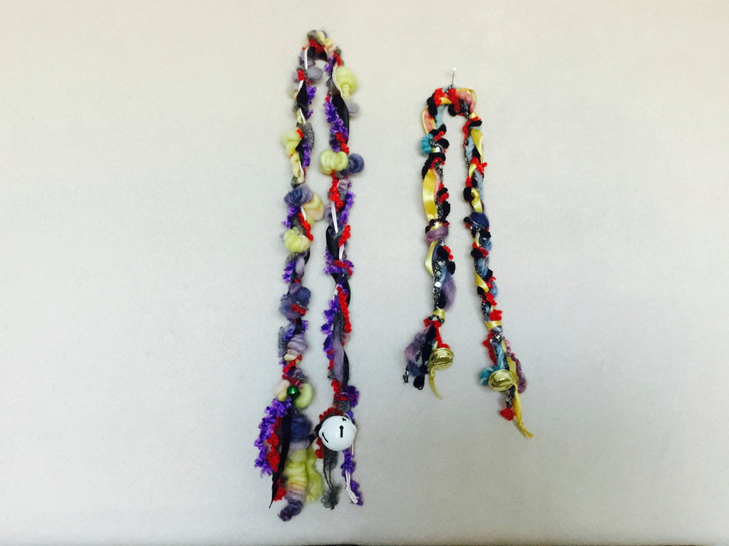 Wool and Ribbon Cat Toys.