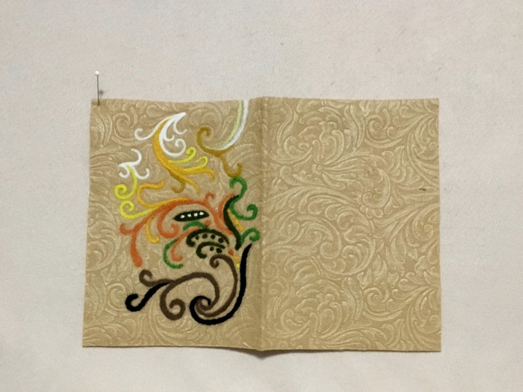 CUSTOM I Phone Cover, Embossed Felt, To your Measurements.