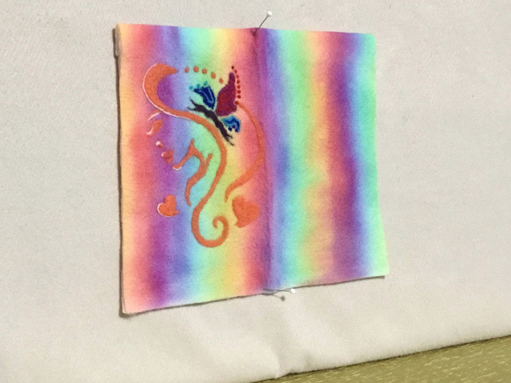 CUSTOM I Phone Case, Rainbow Wool, to your Measurements.