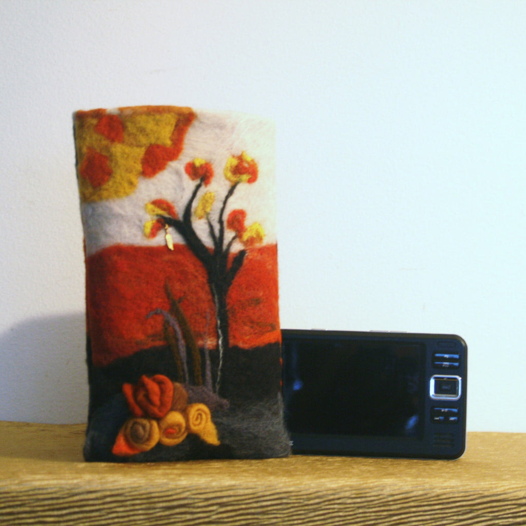 Desert Storm, Wool Multi Use-Sleeve, Documents or Electronics Case.